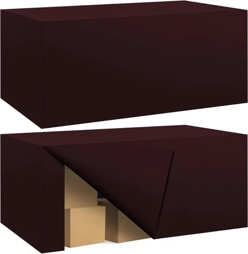 Miniatura 10 de Paquete de 2 manteles ajustados para mesa rectangular de 4 pies, 48 x 24 pulgadas, cubiertas de mesa verde manzana, tela de poliéster resistente al