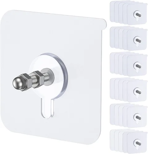 Miniatura 13 de Uniclife 10 ganchos autoadhesivos para fotos, 26.5 libras, carga sin taladro, adhesivos resistentes sin clavos, ganchos de pared sin clavos, ganchos