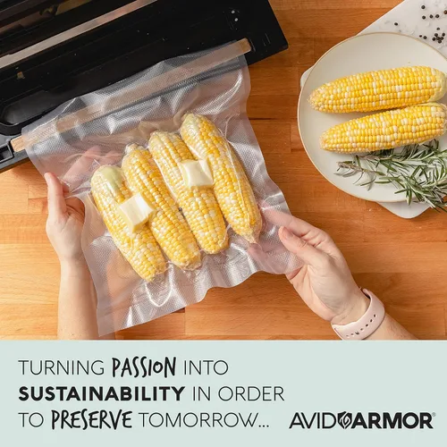 Miniatura 4 de Avid Armor Rollos de sellado al vacío, bolsas de sellado al vacío para almacenamiento de alimentos, bolsas selladoras al vacío para congelador