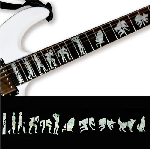 Miniatura 2 de Jockomo - Adhesivo metálico con incrustaciones de guitarra celta