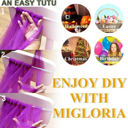 Miniatura 6 de Rollo de tela de tul azul agua de 6 pulgadas x 300 pies (100 yardas), cinta de tul mate cinta de red malla carrete para DIY falda tutú lazo de boda