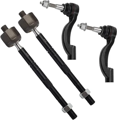 Miniatura 38 de TRQ Juego de barras de acoplamiento delanteras interiores y exteriores de 4 piezas compatible con Jeep Cherokee 1991-2001 y Comanche 91-92