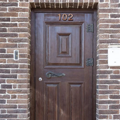 Miniatura 5 de 20 piezas de números de buzón para casa al aire libre 0-9, señales de puerta y habitación autoadhesivas, etiquetas de número de dirección para pared
