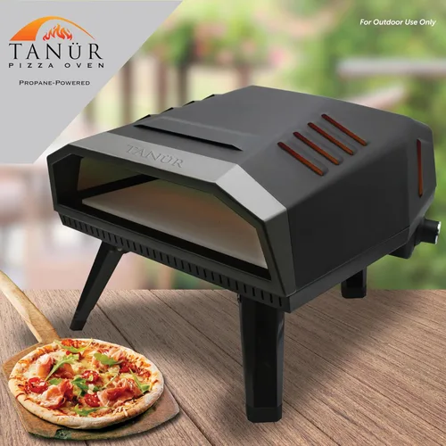 Miniatura 2 de Flame King TANUR - Horno de pizza de propano portátil de 12 pulgadas para exteriores, para campamento, patio trasero y portón trasero, múltiples