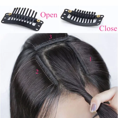 Miniatura 8 de 2 piezas de cabello 100% humano de 4 pulgadas, extensiones de cabello corto y grueso que añaden volumen extra para cabello fino, mujeres y hombres