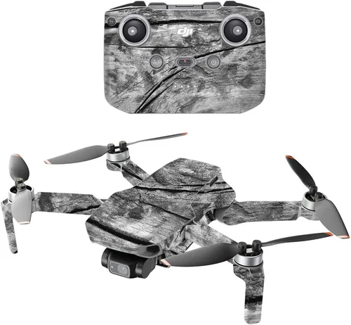 Miniatura 10 de MightySkins - Compatible con DJI Mini 2 Dron portátil - Floral de madera Funda protectora de vinilo duradera y única Fácil de aplicar, quitar
