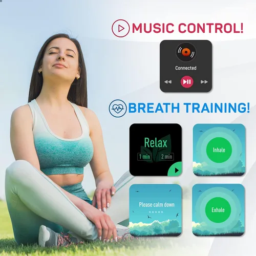Miniatura 5 de OCTANDRA Move 2 VeryFit 1.8" Reloj inteligente Bluetooth Responde llamadas Alexa Monitor de frecuencia cardíaca Saturación de oxígeno en sangre