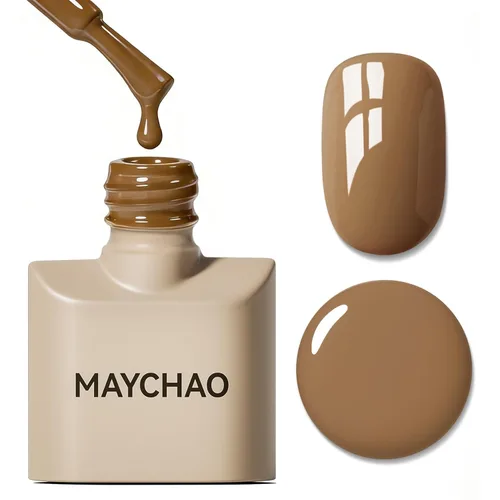 Miniatura 49 de MAYCHAO Esmalte de uñas de gel rosa intenso de 0.5 onzas líquidas, 1 unidad de esmalte de gel rosa brillante, esmalte de uñas que se absorbe con luz