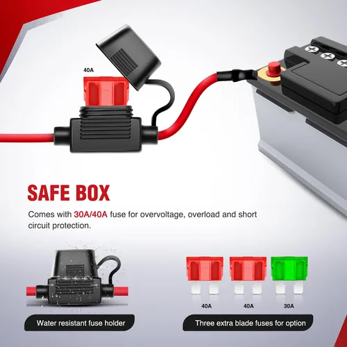 Miniatura 4 de Nilight Kit de arnés de cableado de barra de luz LED de cobre, 1 cable de 12 AWG resistente 12 V, interruptor de encendido y apagado, fusible
