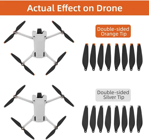 Miniatura 7 de Mini 3 4 Pro Hélices de bajo ruido para DJI Mini 4 Pro/Mini 3 Pro Cámara Drone Control remoto RC Quadcopter liberación rápida 6030F Prop Blades