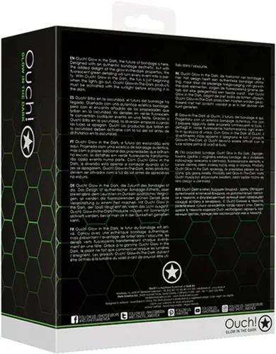 Miniatura 3 de Ouch GITD OU736GLO - Juego de enchufes de silicona (3 piezas)