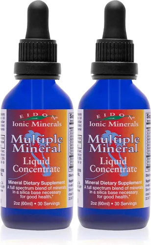 Miniatura 8 de Eidon - Suplemento de minerales múltiples, minerales para agua, vitaminas líquidas, totalmente naturales, biodisponible, iónico, vegano, sin gluten