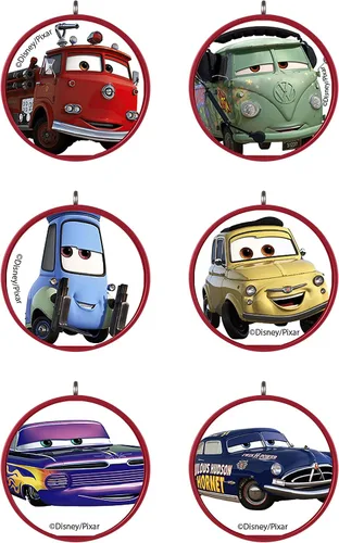 Hallmark Keepsake Miniatura de plástico, adorno navideño 2022, Disney/Pixar Cars Radiator Springs, mini juego de 6