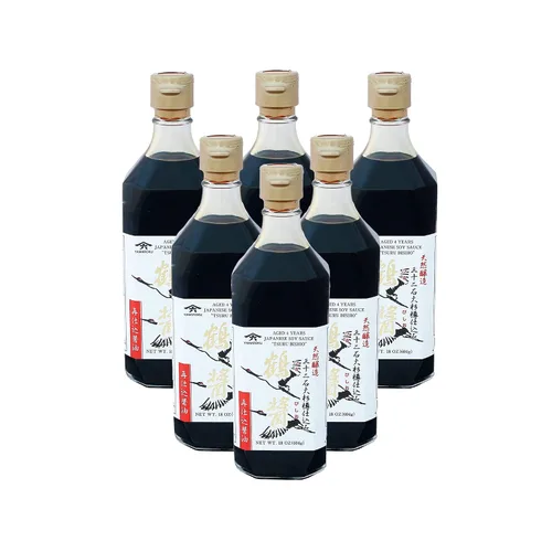 Miniatura 8 de Yamaroku Shoyu Pure Artisan Dark Sweet Japanese Premium Gourmet Barril añejado 4 Años, Salsa de soya Tsuru Bisiho, 18 onzas (532 ml) paquete de 1