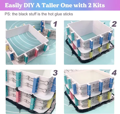 Miniatura 6 de LET'S RESIN Carcasa de Molde Ajustable para Fabricación de Moldes de Silicona (No para Uso Directo de Resina), Molde de Silicona para Fabricación