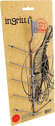 Miniatura 3 de INGRILL Brocheta colgante de varios niveles para ahumador y parrilla de barril, estante vertical de acero inoxidable 304 para salchichas, maíz