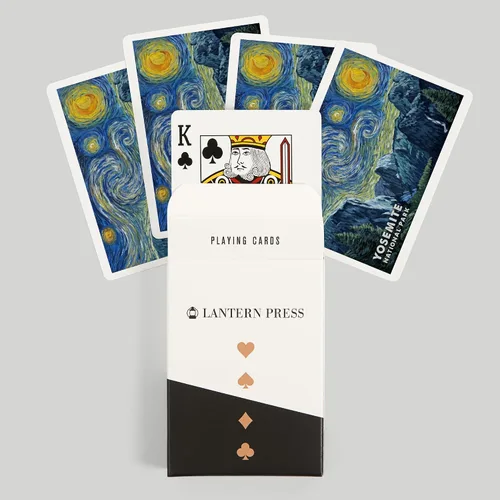 Miniatura 6 de Lantern Press Yosemite National Park, California, Starry Night, 52 Playing Cards for Adults, Poker Size Card Deck