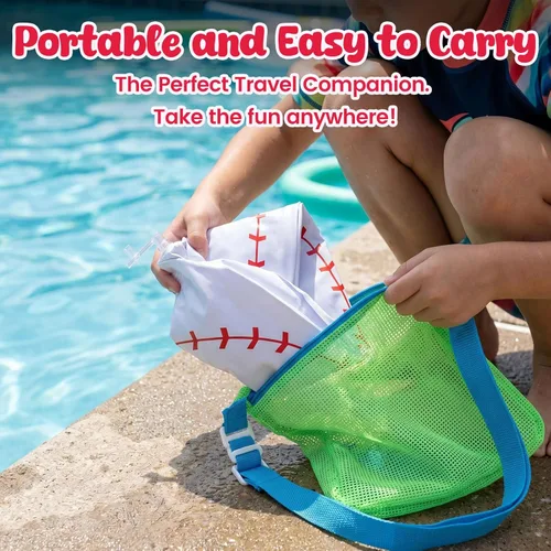 Miniatura 6 de Shindel Pelota inflable gigante de béisbol de 27 pulgadas, para decoraciones de fiestas temáticas de béisbol y decoración de cumpleaños, juguetes