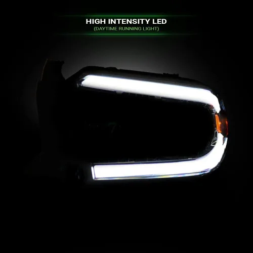Miniatura 5 de 7422452258250 Compatible con Toyota Tundra SR / SR5 / Limited/TRD PRO DRL 2014-2021 - Tira de luces LED con reflector ámbar