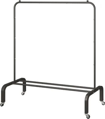 Miniatura 11 de JIUYOTREE Perchero de ropa estándar con estantes de almacenamiento, organizador de ropa para colgar ropa, abrigo, chaqueta, camisa, suéter, jeans