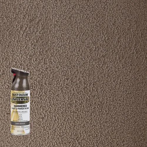 Miniatura 2 de Rust-Oleum 258199 Pintura en aerosol martillada universal para todas las superficies, 12 onzas, bronce oscuro (paquete de 2)