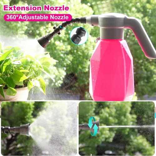 Miniatura 4 de SideKing Botella Rociadora Eléctrica de 0.5 Galones Nebulizador de Plantas para Plantas de Interior/Exterior, Regadera Automática de 2L Rociador