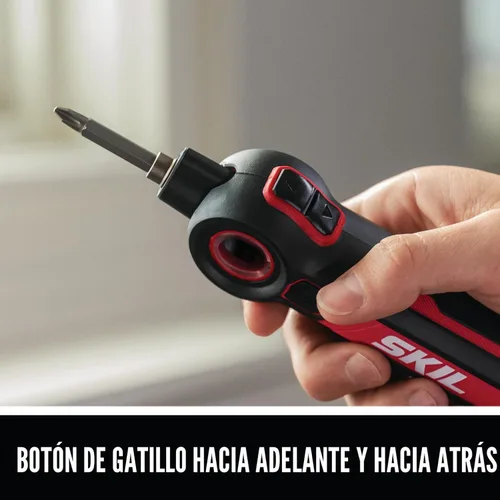 Miniatura 7 de SKIL - Destornillador recargable Twist 2.0 de 4 V con cabeza giratoria, ajuste de torque, cable de carga USB-C y juego de 2 brocas - SD5619-01
