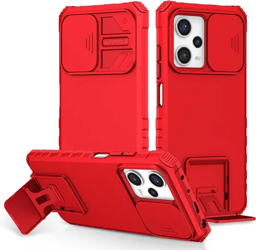 Miniatura 140 de Funda compatible con Xiaomi Redmi Note 12 Pro 4G Dimensional Soporte Ventana Deslizante Teléfono Móvil Funda Protectora a Prueba de Golpes Funda