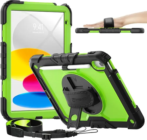 Miniatura 19 de Timecity - Funda para iPad de 9ª/8ª/7ª generación, de 10.2 pulgadas, funda protectora resistente con protector de pantalla, soporte giratorio
