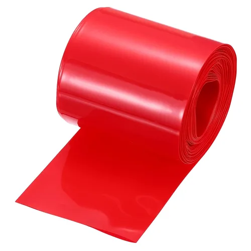 Miniatura 10 de MECCANIXITY Envoltura de Batería de PVC Termorretráctil de 127 mm de Diámetro 200 mm Plana 10 Pies (3 metros) Negra con Buena Aislación para Paquete