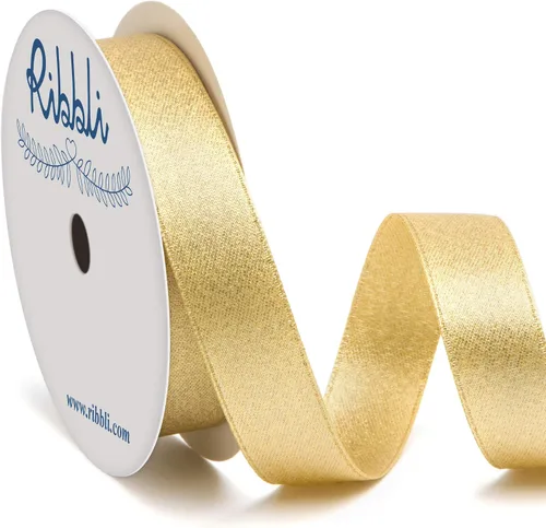 Miniatura 14 de Ribbli Cinta negra de doble cara, purpurina de lujo, 3/8 pulgadas x 10 yardas, cinta de boda para manualidades, envoltura de regalos y decoración