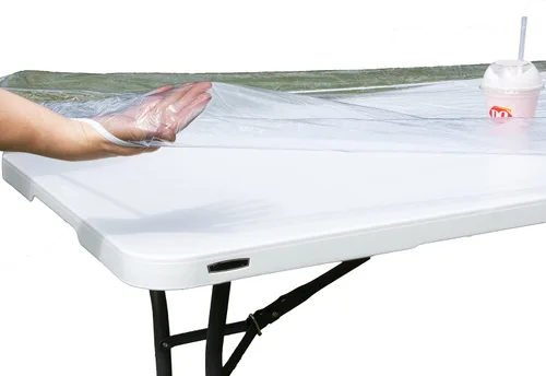 Miniatura 21 de Rally Home Goods Mantel redondo de vinilo ajustable para interiores y exteriores, respaldo de franela, borde elástico, cubierta de plástico Mármol
