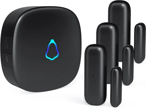 Miniatura 8 de Timbre de puerta, alarma de sensor de contacto inalámbrico METAK para puerta abierta con alcance de 500 pies, 58 timbres y 5 niveles de volumen