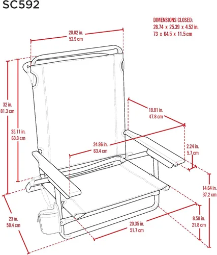 Miniatura 7 de Rio Beach Classic 5-Position Lay-Flat Folding Beach Chair