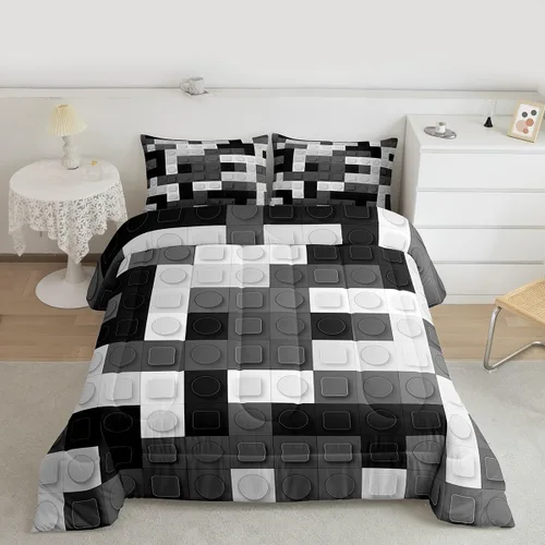 Miniatura 28 de Feelyou Juego de edredón con estampado de elefante étnico para niñas y niños, edredón de elefante, estilo bohemio exótico, juego de ropa de cama