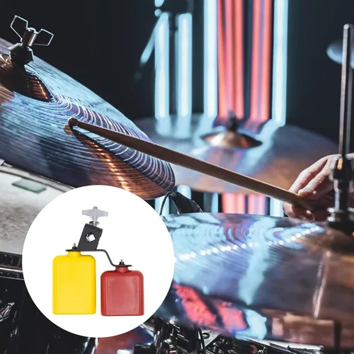 Miniatura 6 de CashBeat Bloque de atasco de plástico, accesorio de percusión de paso alta/baja para kit de batería