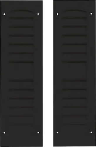 Miniatura 11 de Persianas de cobertizo con listones de 6 pulgadas de ancho x 21 pulgadas de alto, color azul Bedford para cobertizos, casas de juegos y gallineros