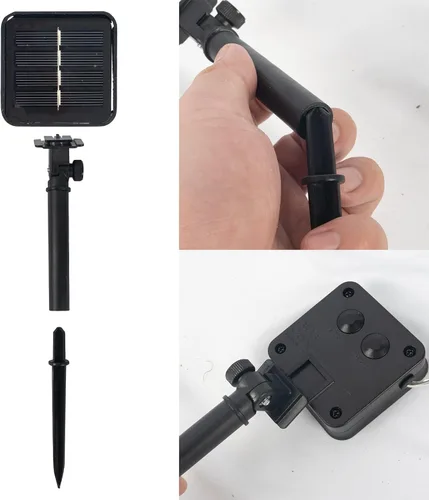Miniatura 5 de Dazzle Bright Paquete de 2 tiras de luces solares para exteriores, total de 80 pies, 240 luces LED solares impermeables, 8 modos, luces de alambre