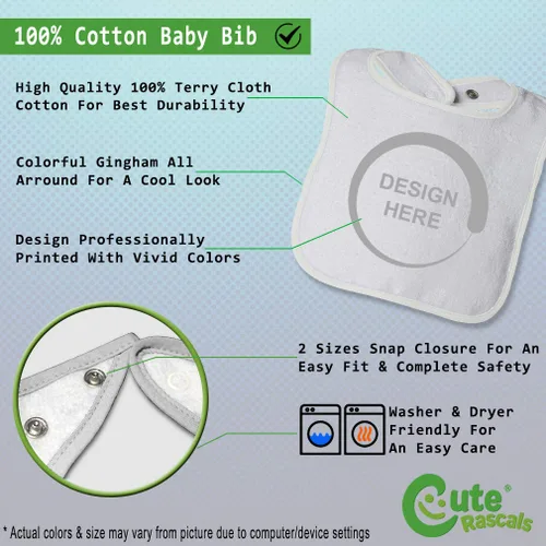 Miniatura 2 de Baberos para niños pequeños y bebés, divertidos Yes I'm Bilingual Can Cry in English & Spanish Baby Cotton Baby Items for Baby Girl & Boy White