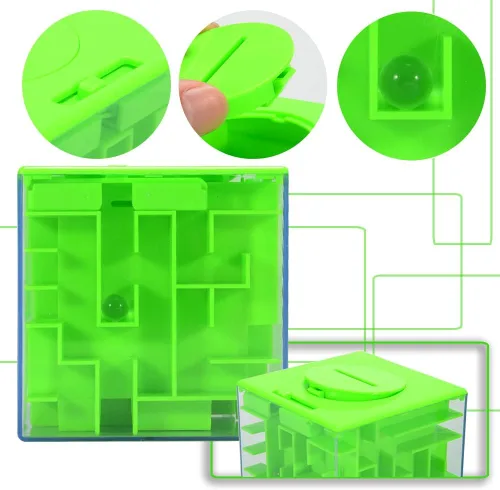 Miniatura 6 de Caja de rompecabezas de laberinto de dinero para niños y adultos, caja de regalo perfecta para guardar dinero (paquete de 2)