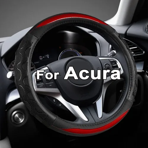 Miniatura 10 de Funda para volante GIANT PANDA para Acura RDX y MDX, funda para volante de automóvil para Acura TLX y TL - Negro