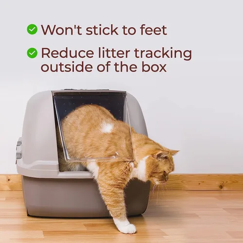 Miniatura 7 de Genius Litter Arena para gatos con monitoreo de la salud, presentada en Shark Tank, gel de sílice de cristal ligero, no se aglutina, sin polvo, bajo
