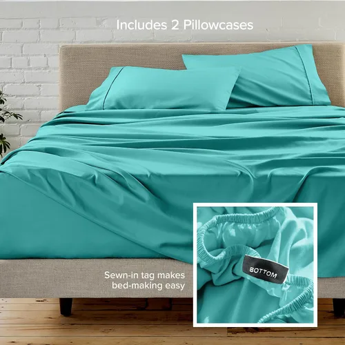 Miniatura 127 de Bare Home Hotel Luxury - Juego de sábanas tamaño individual, extra suave, 4 piezas, bolsillos profundos, ajuste fácil, refrescante y transpirable