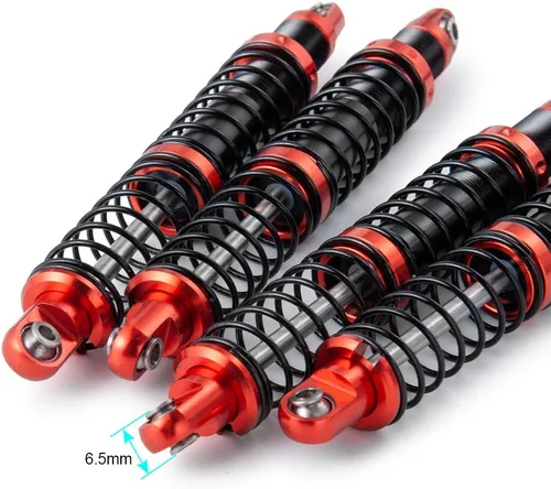 Miniatura 4 de Que-T Amortiguador de metal 4pcs para 1/10 RC Crawler Car SCX10 D90 TRX4 TRX6 (3.740 in)