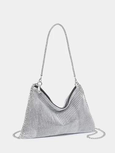 Miniatura 2 de Verdusa Bolso de noche con diamantes de imitación brillantes para mujer