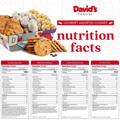 Miniatura 2 de David’s Cookies Cesta de Regalo de Galletas - Galletas Assortidas de Sabor Delicioso en una Encantadora Cesta de Regalo - Galletas Gourmet Finas