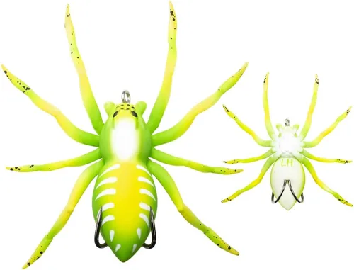 Miniatura 13 de LUNKERHUNT Señuelo de Araña Fantasma para Pesca de Lubina (2.5 Pulgadas) Señuelo de Pesca de Araña de Superficie con Acción de Caminar Natural