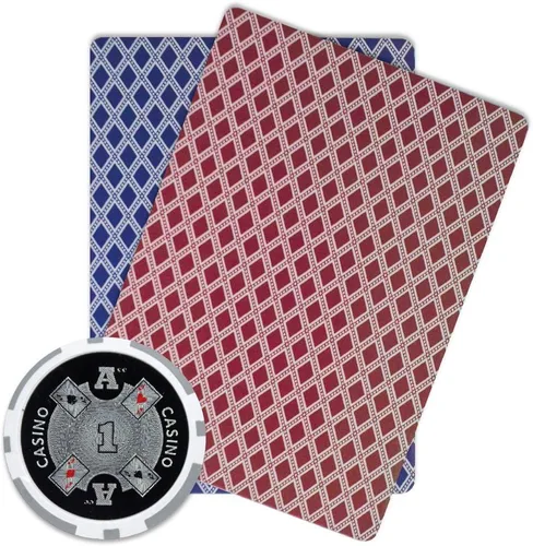 Miniatura 3 de Brybelly Ace Casino Poker Chip - Compuesto de arcilla pesada de 0.49 oz, paquete de 50