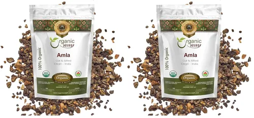 Miniatura 11 de Organic Way Amla/Grosella Espinosa India Seca Cortada y Tamizada (Phyllanthus emblica) - Certificado Orgánico y Kosher Crudo, Vegano, Sin OMG