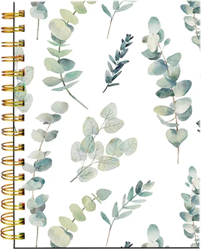 Miniatura 6 de Cuaderno de espiral iampanda, encuadernación fuerte de doble alambre con papel premium para mujeres y niñas, lindo cuaderno/diario de 60 hojas A5